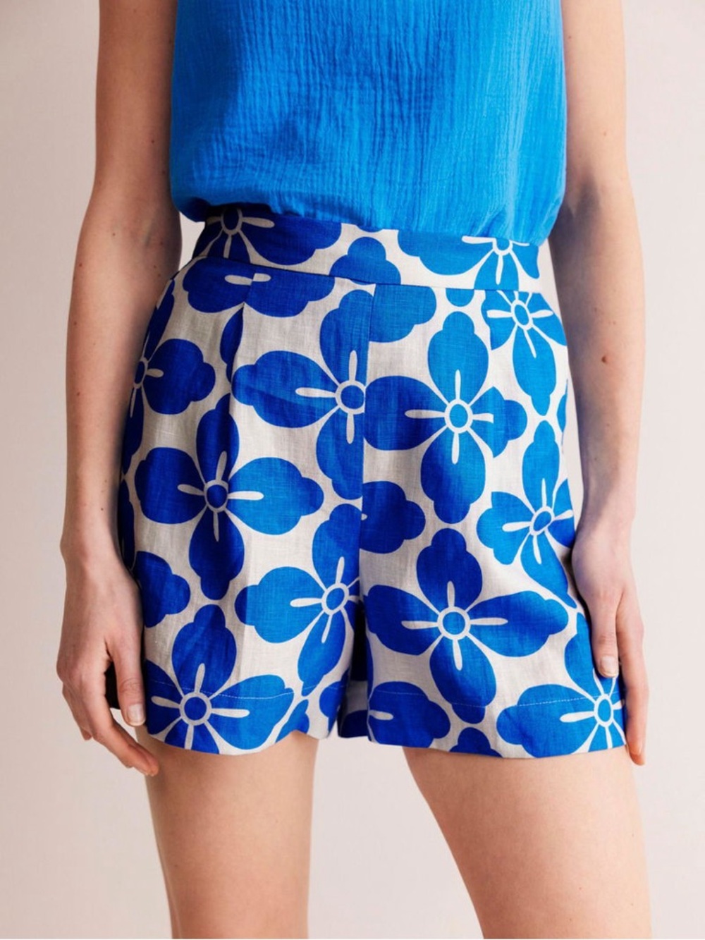 Nwot boden linen shorts sz 6